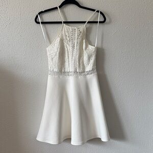 Francesca's Collections Ivory Lace Dress